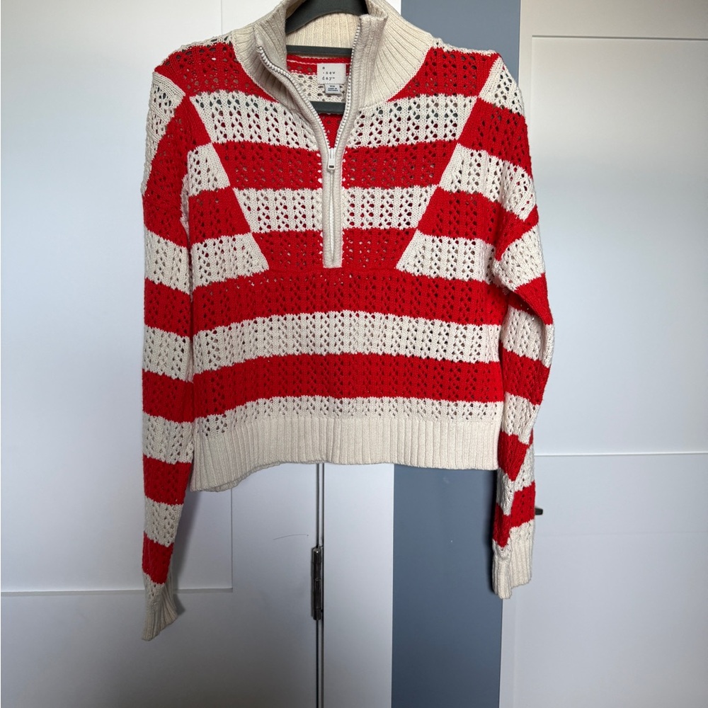 Target Rugby Striped Half Zip Sweater